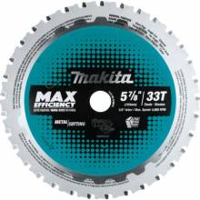 Makita B-69244 5‑7/8" 33T Carbide‑Tipped Max Efficiency Saw Blade, Metal/General Purpose