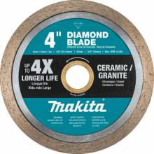 Makita B-69565 4" Diamond Blade, Continuous Rim, General Purpose