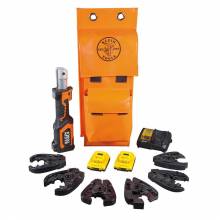 Klein Tools BAT20-7T14 Battery-Operated Cutter/Crimper Kit, 2 Ah