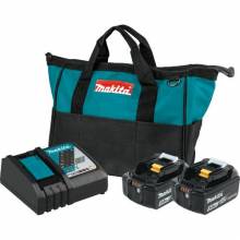 Makita BL1850BDC2 18V LXT® Lithium‘Ion Battery and Rapid Optimum Charger Starter Pack (5.0Ah)
