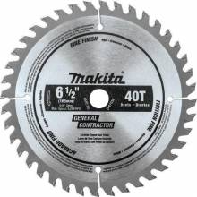Makita D-67038 6‑1/2" 40T Carbide‑Tipped Circular Saw Blade, Fine Finish