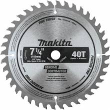 Makita D-67044 7‑1/4" 40T Carbide‑Tipped Circular Saw Blade, Fine Crosscutting