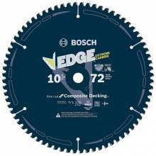 Bosch DCB1072CD EDGE 10'' 72T COMPOSITE DECKING CIRCULAR SAW BLADE