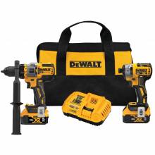 Dewalt DCK2100P2  20V MAX* Brushless Cordless 2-Tool Kit Including Hammer Drill/Driver with FLEXVOLT Advantage