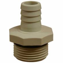American Lube DEF-74 3/4" Barb x 1" BSP (M) Plastic Hose Tail Fitting for DEF