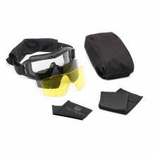 Revision Military 4-0309-0101 Desert Locust® Goggle System - Yellow Deluxe Kit (Black Frame)