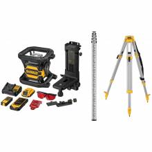 Dewalt DW080LRS  20V MAX* Tool Connect™ Red Tough Rotary Laser Kit 