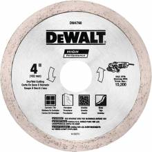 Dewalt DW4791  4" x .060 Tile Blade Wet/Dry
