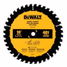 Dewalt DWA11040  10 in General Purpose Saw Blade (40 Tooth) 