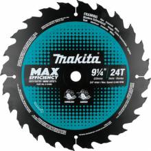Makita E-01965 9‑1/4" 24T Carbide‑Tipped Max Efficiency Circular Saw Blade, Framing