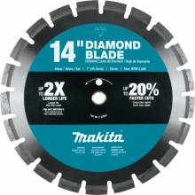 Makita E-02587 14" Diamond Blade, Segmented, Soft Material