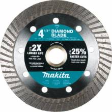 Makita E-02618 4‑1/2" Diamond Blade, Turbo, Hard Material