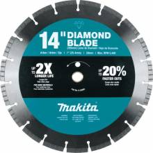 Makita E-02646 14" Diamond Blade, Segmented, Hard Material