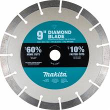 Makita E-02973 9" Ultra‑Premium Plus Diamond Blade, Segmented, General Purpose