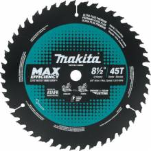 Makita E-06965 8‘1/2" 45T Carbide‘Tipped Max Efficiency Miter Saw Blade