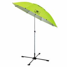 Ergodyne 12969 SHAX 6199 Lightweight Work Umbrella and Stand Kit  (Lime)