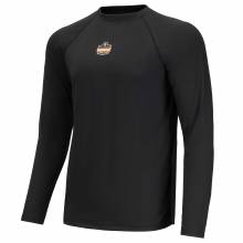 Ergodyne 40233 N-Ferno 6436 Long Sleeve Lightweight Base Layer Shirt - 180g M (Black)