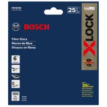 Bosch FBX6100 Fiber Discs 6" x 100 grit 25pk