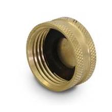 Everflow G47-34CW  3/4" FH CAP W/ CHAIN & WASHER BRASS GARDEN HOSE FITTING (NOT FOR POTABLE USE)