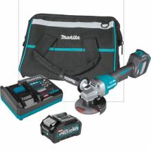 Makita GAG06M1 40V max XGT® Brushless Cordless 4‑1/2” / 5" Paddle Switch Angle Grinder Kit, with Electric Brake, AWS® Capable (4.0Ah)