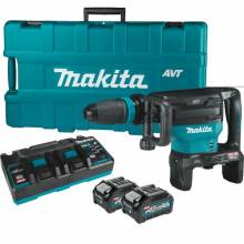 Makita GMH02PM 80V max (40V max X2) XGT® Brushless 28 lb. SDS‑MAX AVT® Demolition Hammer Kit, AWS® Capable (4.0Ah)