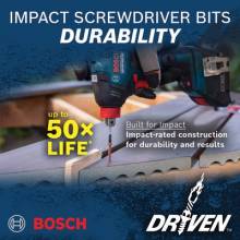 Bosch ITDSLV104C DRIVEN IMPACT SLV 1" 4PK