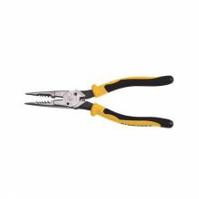 Klein Tools J206-8C Pliers, All-Purpose Needle Nose, Spring Loaded, Cuts, Strips, 8.5-Inch