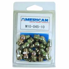American Lube M10-045-10 10 Piece M10-045 Grease Fitting Display Pack