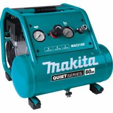 Makita MAC210Q Quiet Series 1 HP, 2 Gallon, Oil‑Free, Electric Air Compressor
