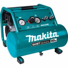 Makita MAC320Q Quiet Series 1‑1/2 HP, 3 Gallon, Oil‑Free, Electric Air Compressor