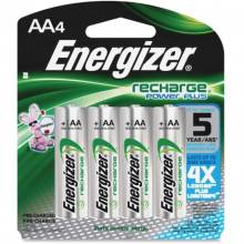 AbilityOne Nh15Bp4 Energizer Recharge Power Plus Rechargeable Aa Batteries 4 Pack