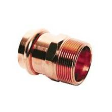 Everflow PCMA0012 1/2 Copper Male Adapter, P x MPT, 1/2'' x 1/2''