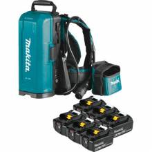 Makita PDC01G6 ConnectX, LXT®, LXT® X2 and XGT® Portable Backpack Power Supply with 6 Batteries (6.0Ah)