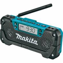 Makita RM02 12V max CXT® LithiumIon Cordless Compact Job Site Radio, Tool Only