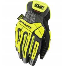 Mechanix Wear SMC-C91-008 Hi-Viz M-Pact® Open Cuff E5 High-Visibility Impact Gloves, Size-S