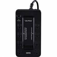 CyberPower ST425 Standby UPS Systems - 425VA/260W, 120 VAC, NEMA 5-15P, Compact, 8 Outlets, $75000 CEG, 3YR Warranty