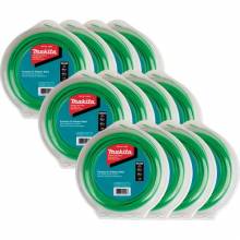 Makita T-03707 Round Trimmer Line, 0.080”, Green, 400’, 1 lbs., 12/pk