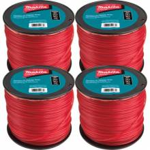 Makita T-03763 Round Trimmer Line, 0.105, Red, 690, 3 lbs., 4/pk