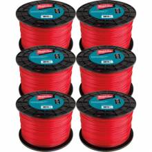 Makita T-03779 Round Trimmer Line, 0.105”, Red, 1,150’, 5 lbs., 6/pk