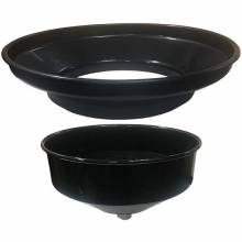 American Lube TIM-316A-KIT 15" Metal Replacement Bowl & 24" Plastic Expansion Funnel for TIM-316 Series Drains