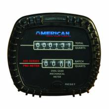 American Lube TIM-616 Stationary Mechanical Oil Meter with Odometer Readout, 1/2" NPT (F) Inlet/Outlet