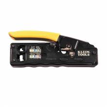 Klein Tools VDV226-107 Ratcheting Data Cable Crimper / Stripper / Cutter, Compact