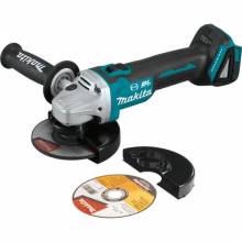 Makita XAG09Z 18V LXT® Lithium‑Ion Brushless Cordless 4‑1/2” / 5" Cut‑Off/Angle Grinder, with Electric Brake, Tool Only