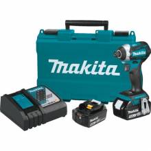 Makita XDT14T 18V LXT® Lithium‑Ion Brushless Cordless Quick‑Shift Mode™ 3‑Speed Impact Driver Kit (5.0Ah)
