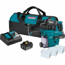 Makita XRH011TWX 18V LXT® Lithium‘Ion Brushless Cordless 1" Rotary Hammer Kit, accepts SDS‘PLUS bits, w/ HEPA Dust Extractor Attachment