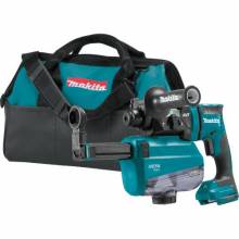 Makita XRH12ZW 18V LXT® Lithium‘Ion Brushless Cordless 11/16" AVT® Rotary Hammer, SDS‘PLUS, w/ HEPA Dust Extractor, AWS® Capable, Tool Only