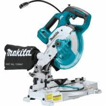 Makita XSL05Z 18V LXT® Lithium‑Ion Brushless Cordless 6‑1/2" Compact Dual‑Bevel Compound Miter Saw with Laser, Tool Only
