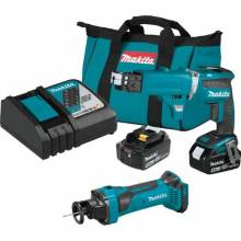 Makita XT255TX2 18V LXT® Lithium‑Ion Cordless 2‑Pc. Combo Kit with Collated Autofeed Screwdriver Magazine (5.0Ah)
