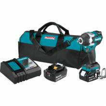 Makita XWT17T 18V LXT® Lithium‘Ion Brushless Cordless 4‘Speed Mid‘Torque 1/2" Sq. Drive Impact Wrench Kit