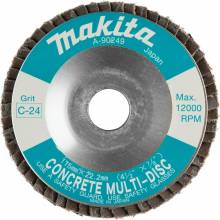 Makita A-90249 4‑1/2" x 7/8" Multi‑Disc, 24 Grit, Masonry, Flat Type 27